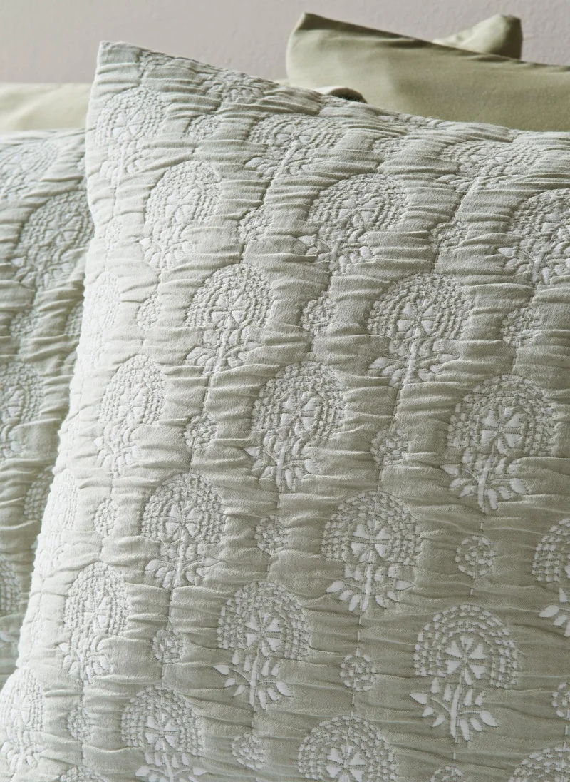 ماتلان Green Stitch Jacquard Duvet Set