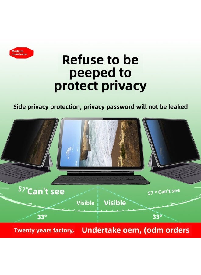 Generic - Ipadpro11 Frosted Anti-peep Film For Huawei Samsung For Apple Tablet PC Screen Anti-peeping Protective Film-Color:Optional Packaging (including Accessories And No Film)-Dimensions:Tab P12 12.7inch 2023 - Image 1