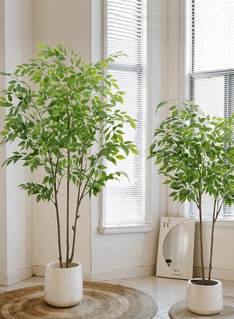 ويمارت نباتات صناعية، نباتات مزيفة، شجرة اصطناعية، نبات شجرة بانيان مقلد عالي الجودة، مناسب للديكور المنزلي الحديث الداخلي والخارجي والمكتب - Image 2