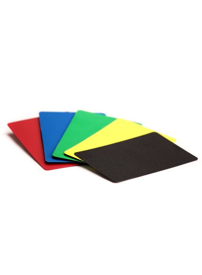 Brybelly Set of 5 Plastic Bridge Size Cut Cards (Assorted Colors) - Image 2