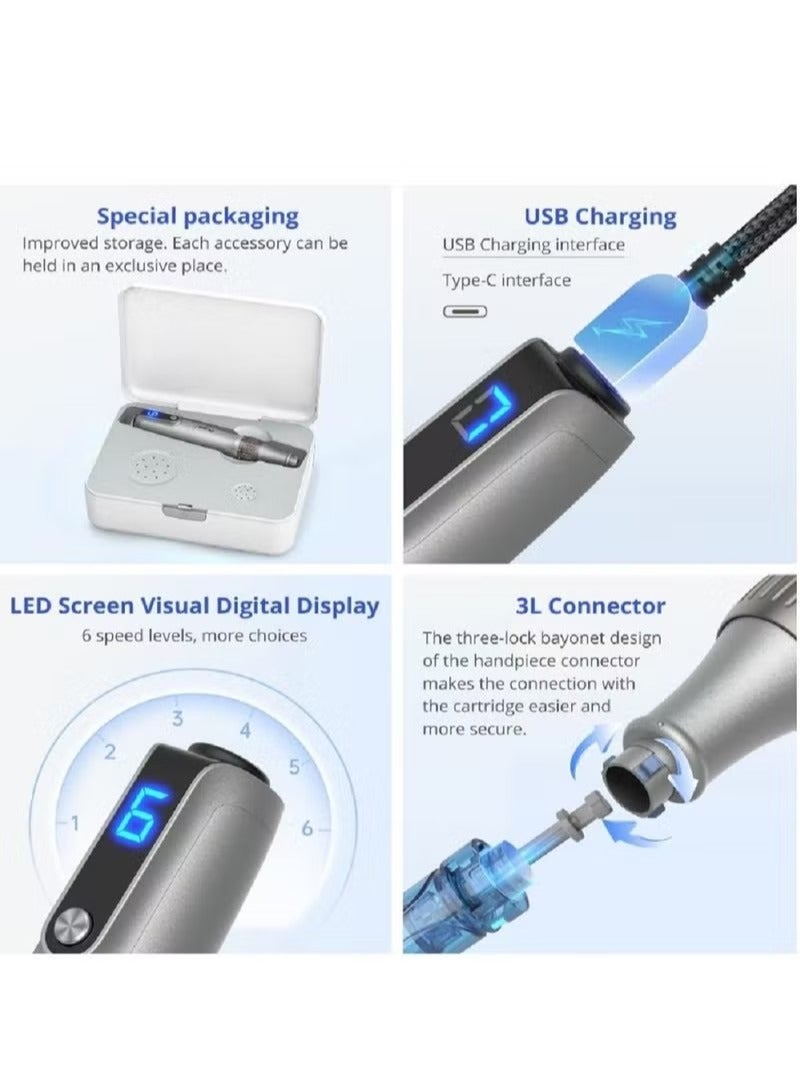 Dr.pen Dr.pen M8S Wireless Microneedle Derma Microneedle Strip (10pcs-12pin ) Professional Skin Care and Beauty Instrument for Effective Skin Rejuvenation  - Image 5