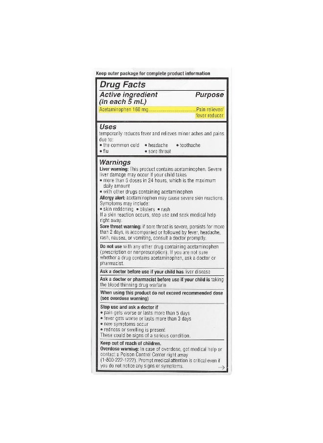 Genexa Genexa, Infants' Pain & Fever, Organic Blueberry, 160 mg, 2 fl oz (59 ml)  - Image 2