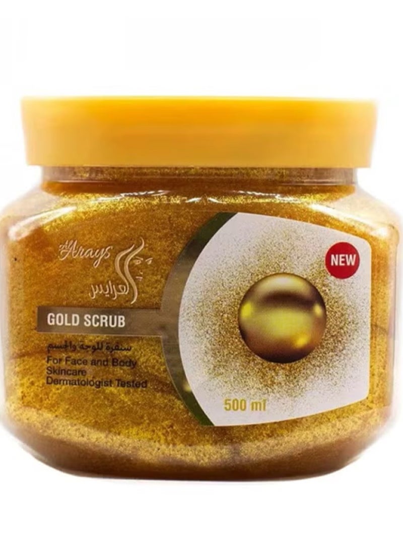 Alarays Face And Body Scrub Gold 500 ml - Image 1