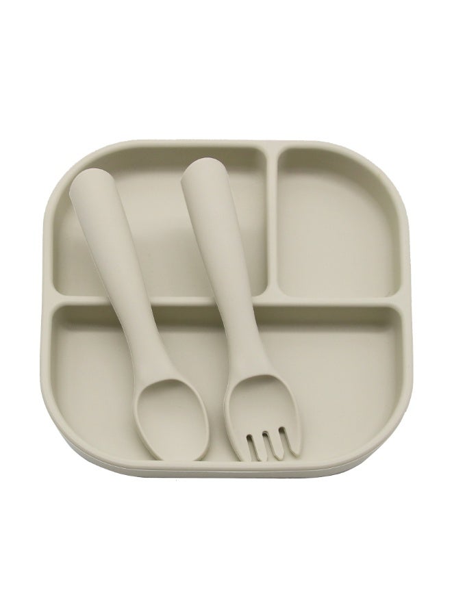 KUYING New Children's Tableware Feeding 3-Piece Set 