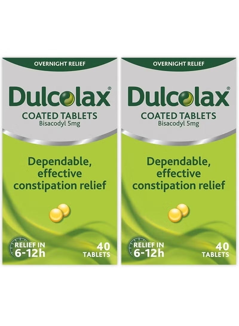 Two packs of Dulcolax 5 mg (40 tablets)