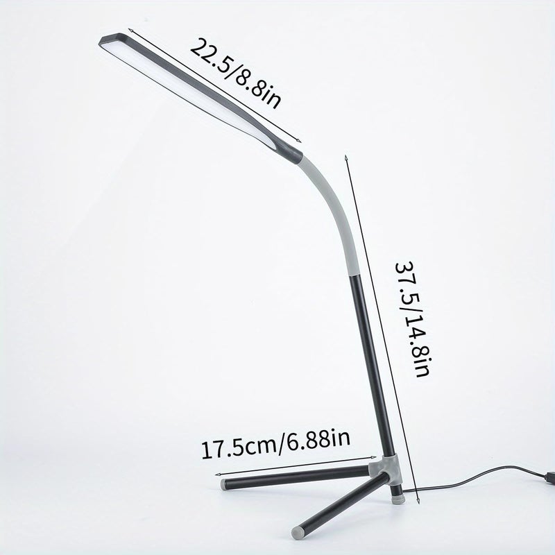 NIYANTA Portable Reading Light with 3 Lighting Step Led Desk Lamp Touch Control OnOff Student Study Table Lamp Night Lamp Eye Protection Lamp Black Trio Lamp - Image 3
