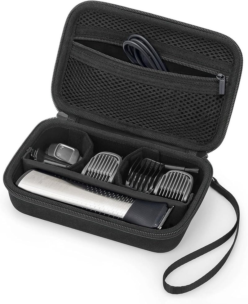 Mocamoro حقيبة تخزين للسفر لـ Philips Norelco Multigroom Series 3000 5000 7000، MG3740/40، MG5910/49، MG7750/49، منظم وقائي لماكينة حلاقة اللحية والوجه والأذن، الملحقات، ماكينة قص الشعر والحلاقة - Image 1