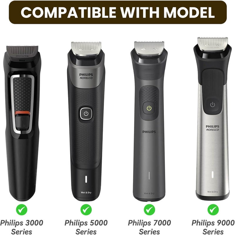 Mocamoro حقيبة تخزين للسفر لـ Philips Norelco Multigroom Series 3000 5000 7000، MG3740/40، MG5910/49، MG7750/49، منظم وقائي لماكينة حلاقة اللحية والوجه والأذن، الملحقات، ماكينة قص الشعر والحلاقة - Image 2