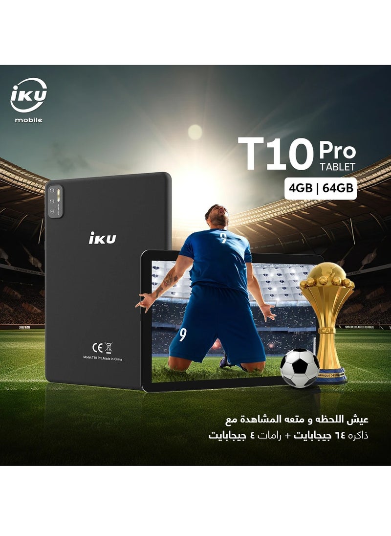 IKU - T10 Pro Tablet Dual SIM, 10.1 Inch, 64GB, 4GB RAM, 4G LTE - Green - Image 1