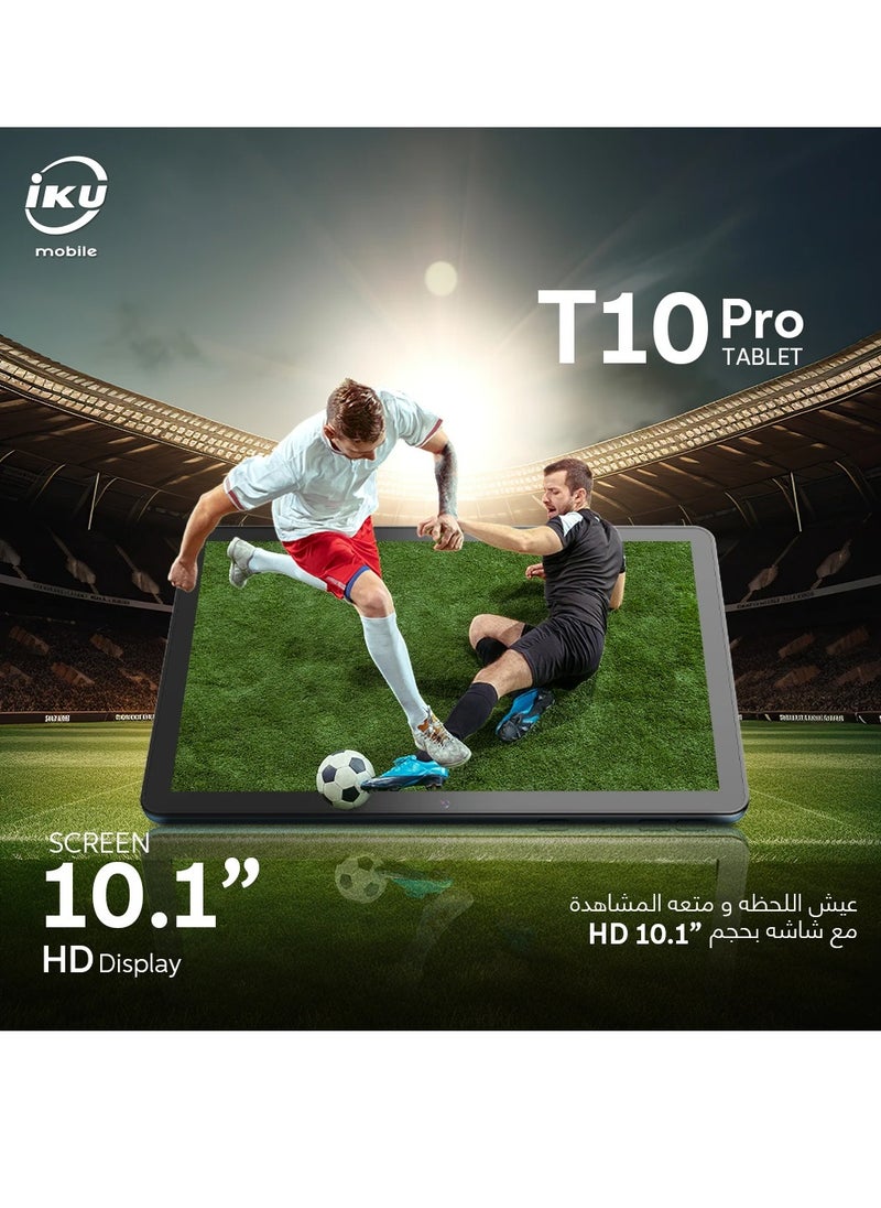 IKU - T10 Pro Tablet Dual SIM, 10.1 Inch, 64GB, 4GB RAM, 4G LTE - Green - Image 1