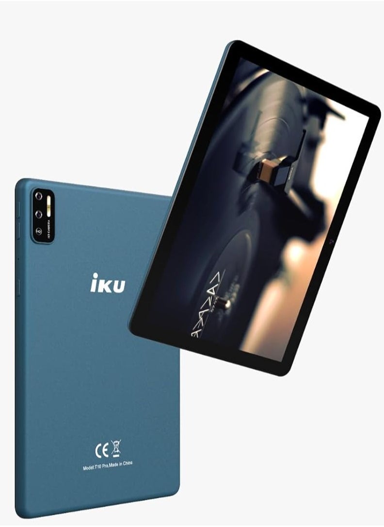 IKU - T10 Pro Tablet Dual SIM, 10.1 Inch, 64GB, 4GB RAM, 4G LTE - Green - Image 1