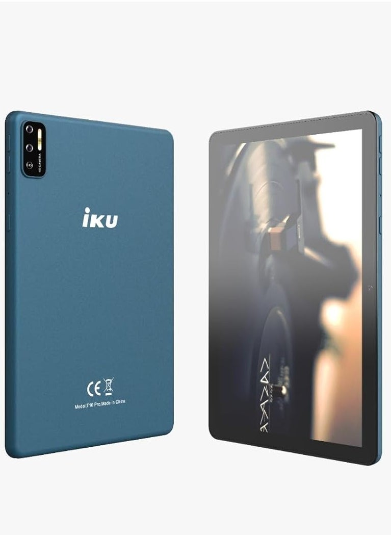 IKU - T10 Pro Tablet Dual SIM, 10.1 Inch, 64GB, 4GB RAM, 4G LTE - Green - Image 1