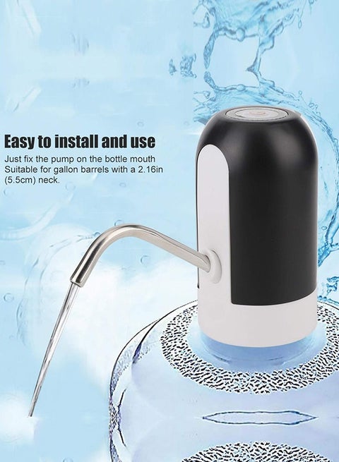 Portable USB Charging Electric Pumping Automatic Water Dispenser/Black