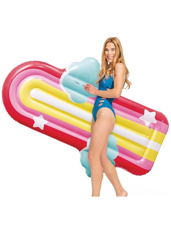 انتكس عوامة قوس قزح كلاود متعددة الألوان PVC للكبار، 175 م × 117 م × 20 سم - Image 2