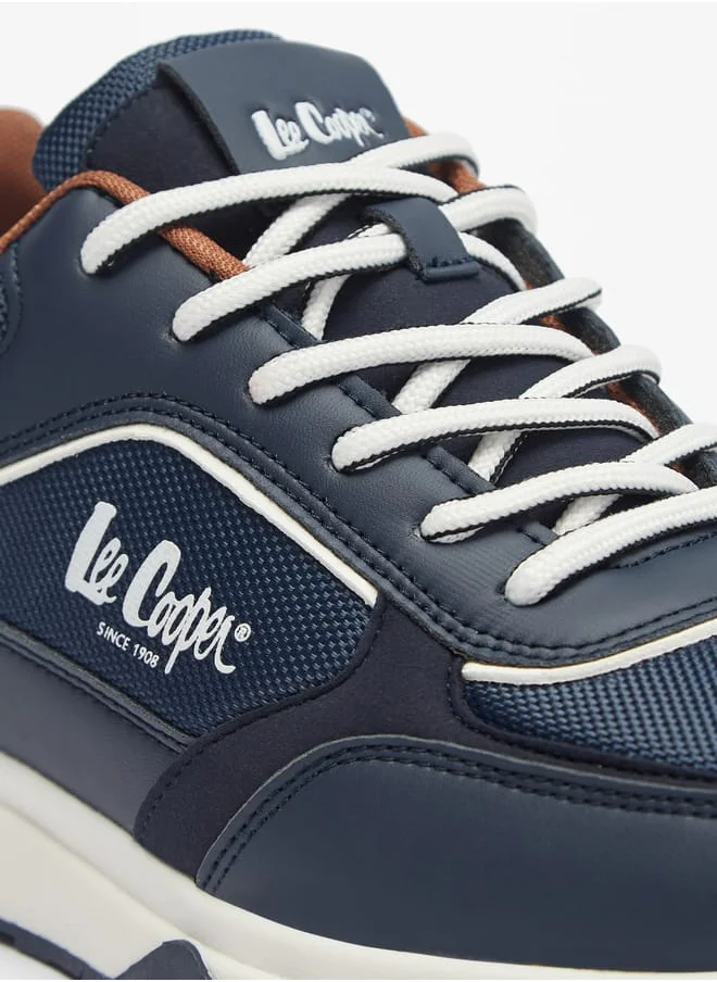 لي كوبر Mens Lace-Up Low Ankle Sneakers
