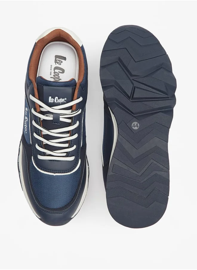 لي كوبر Mens Lace-Up Low Ankle Sneakers