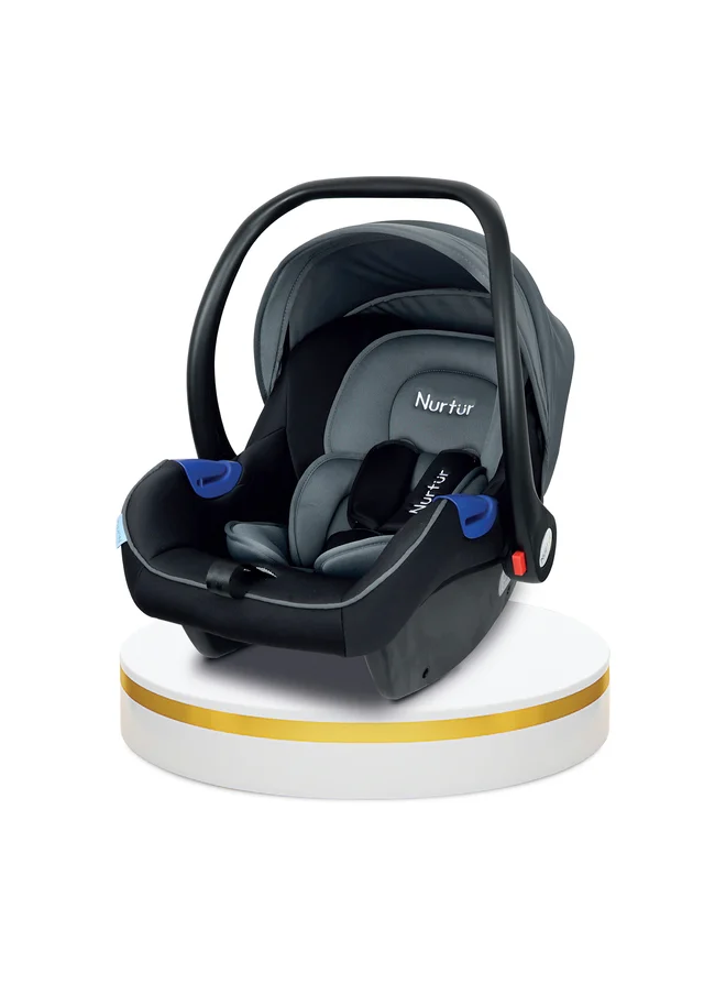 نورتر Nemo Baby Carrier Adjustable Canopy and Handle Extra Protection 3 Point Safety Harness Suitable from 0 months to 12 months Upto 13kg BlackLight Grey Official Product