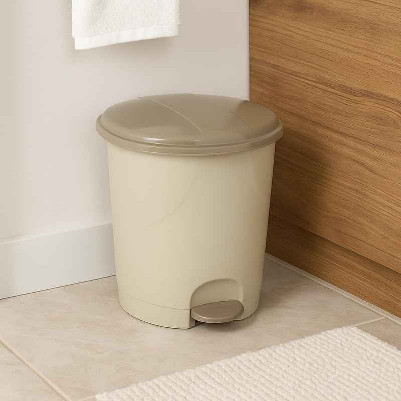 FITTO 8L Bucket with Lid | Soft-Close, Removable Inner Bucket | Ideal for Kitchen, Bathroom, Office, or Bedroom | Compact Bucket for Home Waste Management - Image 1