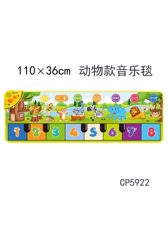 Coolplay New Infant Multifunctional Crawling Mat Piano Blanket Music Blanket Toy Children's Educational Early Education Animal Pad - Image 1