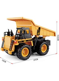 Garlo Remote Control Dump Truck Fully Functional RC Tractor Remote Control Tractor 6 Channel Digger Toys with Lights and Sound Construction Dump Truck for Boys and Girls  - Image 3