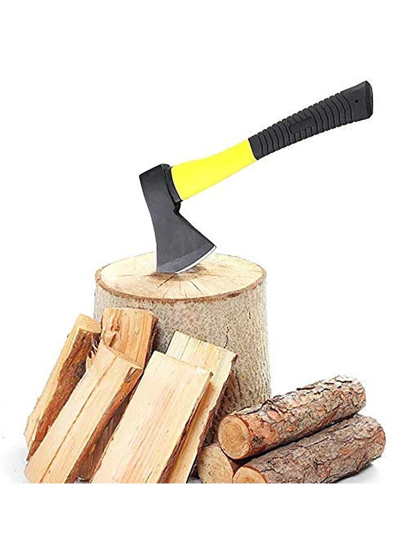 بوس_لايف_ستايل أدوات البستنة فأس الفأس جسم من الألياف الزجاجية مقبض مطاطي فأس قطع الخشب، فأس التخييم، فأس السلامة 1 كجمVersatile Outdoor Use: Designed for camping and various wood-cutting tasks, including cutting, s - Image 5