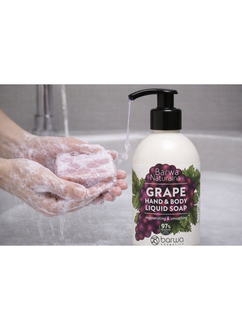 باروا صابون سائل مجدد بخلاصة العنب الطبيعي من باروا، 500 مل - Image 2