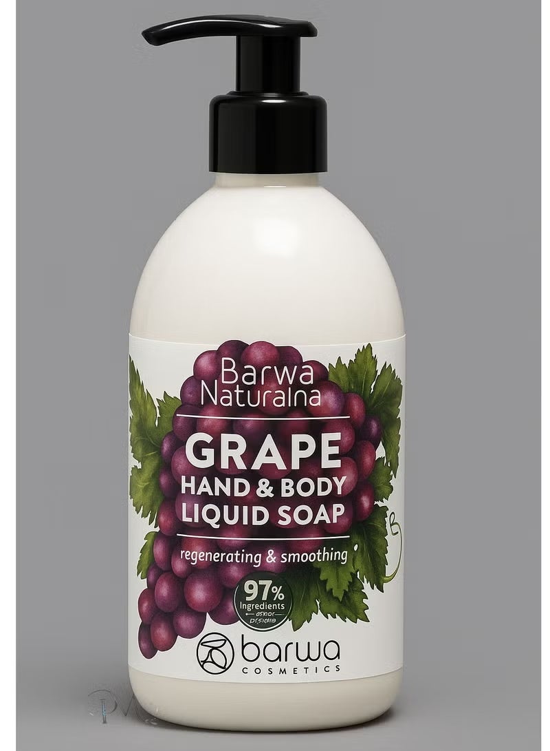 باروا صابون سائل مجدد بخلاصة العنب الطبيعي من باروا، 500 مل - Image 3