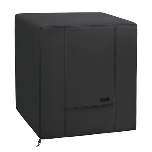 NettyPro Air Conditioner Cover Winter Waterproof 600D Heavy Duty Square AC Cover for Outside Unit 26 x 26 x 32 Inch Black - Image 1