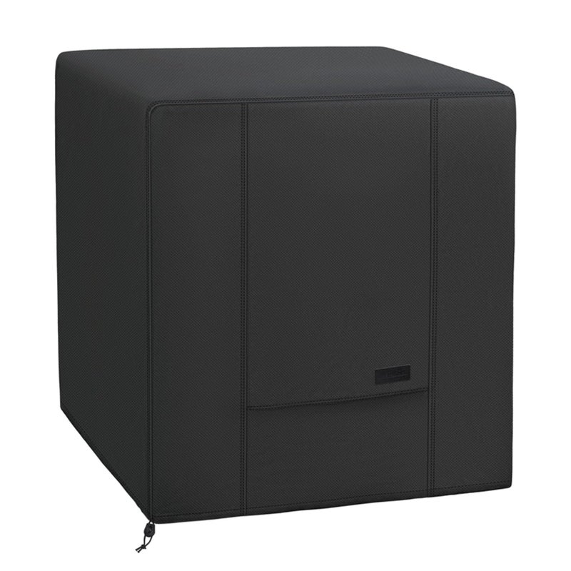 NettyPro Air Conditioner Cover Winter Waterproof 600D Heavy Duty Square AC Cover for Outside Unit 26 x 26 x 32 Inch Black - Image 2