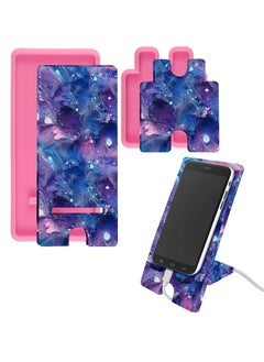 Y&D Cell Phone Stand Resin Mold Silicone Mobile Holder Epoxy Casting Moulds for DIY Craft Bracket Used to Give Gifts Women Children Decorations (Pink)  - Image 1