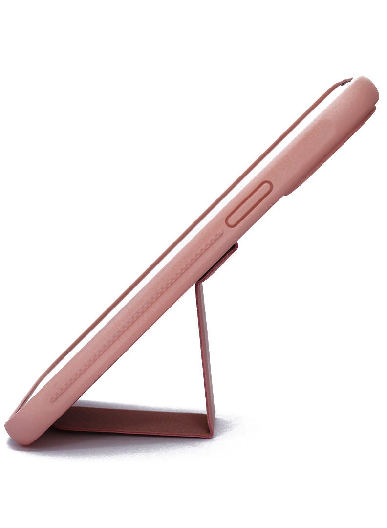 Theodor Fully Covered With Finger Grip Stand Holder Anti Slip Shockproof Protective Case Cover For Apple iPhone 12 PRO MAX 6.7 PINK  - Image 2