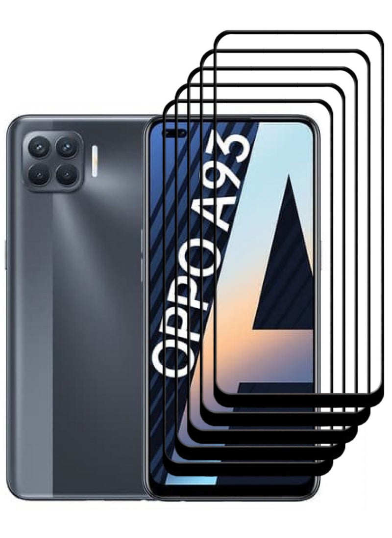 ACLIX 5 Pieces Antistatic ESD Dustproof Premium Quality High Definition Tempered Glass Screen Protector Designed For Oppo A93 - Image 1