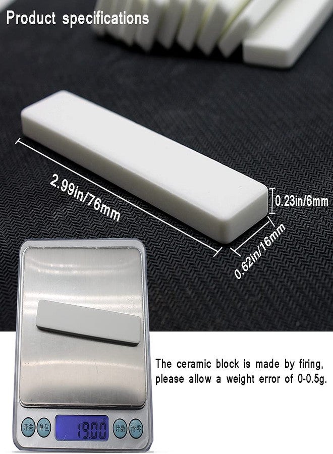 WANLIAN Ceramics Curtain Weights Non-Magnetic Does not Rust Bottom Drapery Weights for Curtains,Flags,Tablecloth 13Oz/20pcs - Image 2