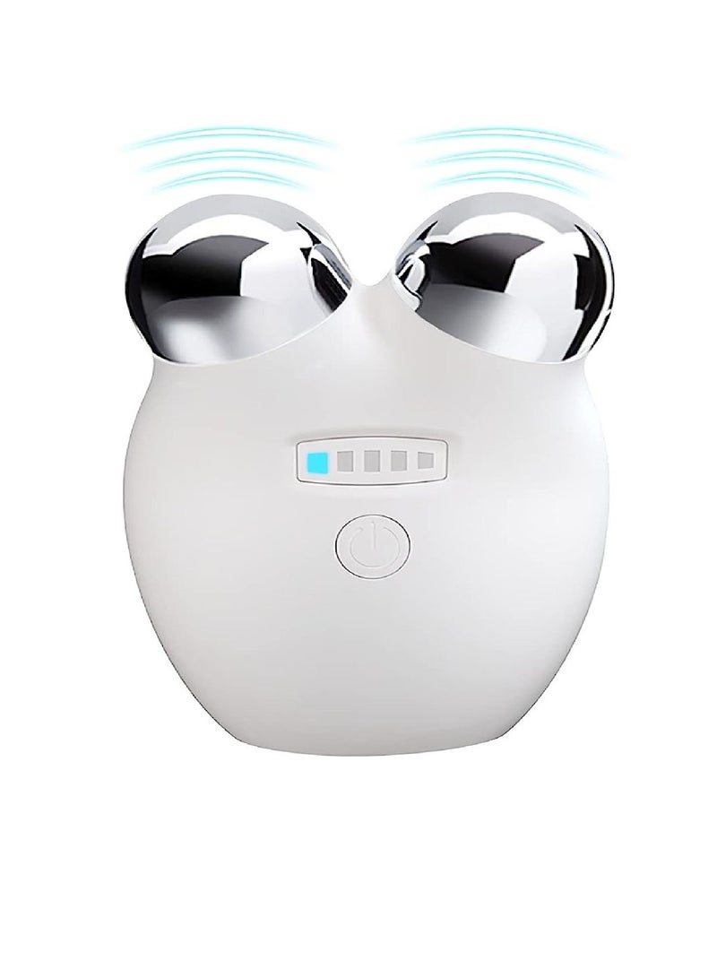 Microcurrent Facial Device Roller Instant Face Lift & Tighten Skin Intelligent Double Chin Reducer Machine Electric Face Massager For Anti Aging And Wrinkle Reducer V-Face Sculpting Tool - Image 1