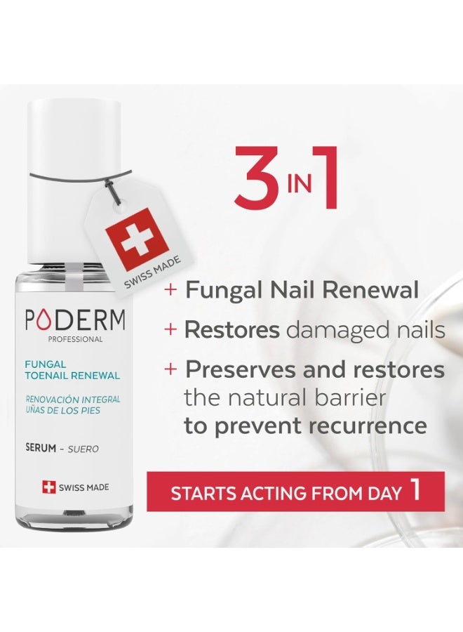 PODERM â€“ 2 in 1 TOENAIL INTEGRAL RENEWAL â€“ Restores Appearance of Discolored/Damaged Nails â€“ Toe and Fingernail Repair â€“ 100% Natural Ingredients and Vegan â€“ Quick & Easy â€“ Swiss Made - Image 4