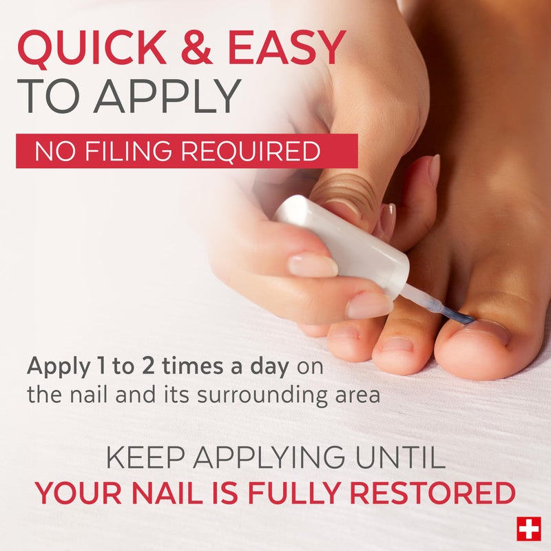 PODERM â€“ 2 in 1 TOENAIL INTEGRAL RENEWAL â€“ Restores Appearance of Discolored/Damaged Nails â€“ Toe and Fingernail Repair â€“ 100% Natural Ingredients and Vegan â€“ Quick & Easy â€“ Swiss Made - Image 2