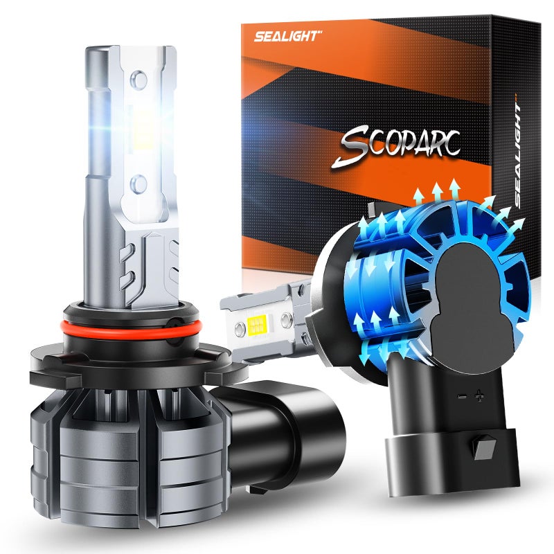 SEALIGHT H10 9140 9145 LED Fog Light Bulbs 12000LM 6500K Cool White 9145 H10 LED Fog Lights 9140 LED Fog Light Bulbs Replacement Front Fog Lights for Car Trucks SUVs Nonpolarity - Image 3