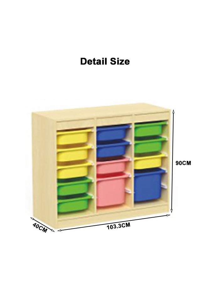JSAITOYS Montessor Kids Kindergarten Furniture Display Toy Shelves Bookshelf Wood Rack Baby Toy Storage Chest Children Cabinets  - Image 3