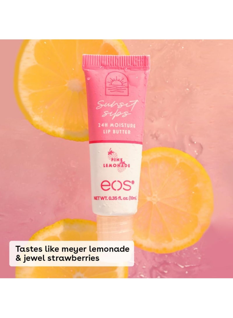 EOS 24H Moisture Super Balm Pink Lemonade & Wild Cherry Slushie, Lip Mask 0.35 fl oz, 2-Pack - Image 2