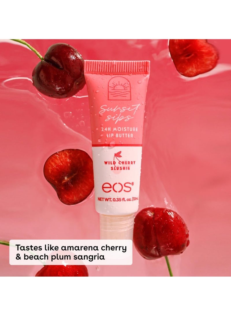 EOS 24H Moisture Super Balm Pink Lemonade & Wild Cherry Slushie, Lip Mask 0.35 fl oz, 2-Pack - Image 3