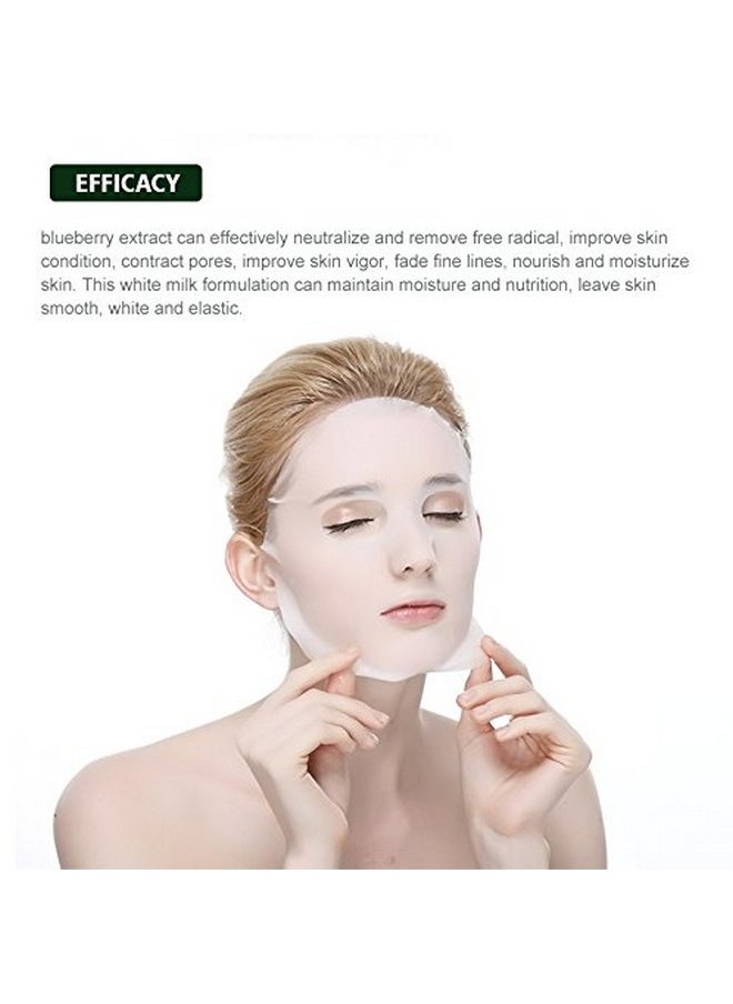 Mond'sub MOND'SUB Blueberry Beauty Skin Care Face Sheet Facial Masks with Natural Extract Repairing Fine Lines and Nourising Skin 25gm each for Women and Men (Pack of 11)  - Image 5