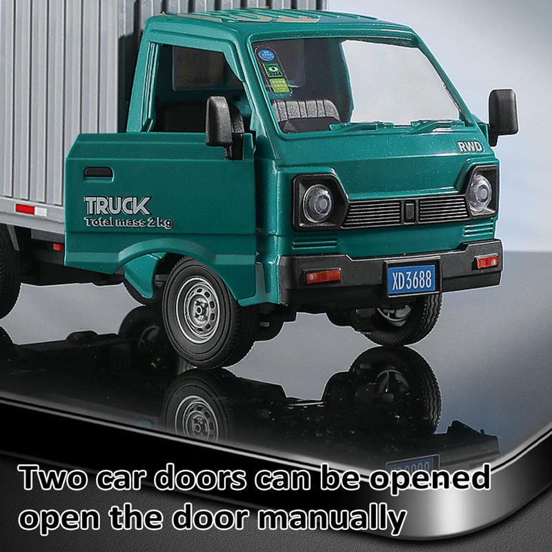 Remote Control Truck 2.4GHz 1/16 Remote Controlled Transport Car Sprayer Vehicle Multi direction Driving Remote Control Car, Brilliant Light, Spray Function Rear Compartment Transport Goods 3 Battery - Image 2