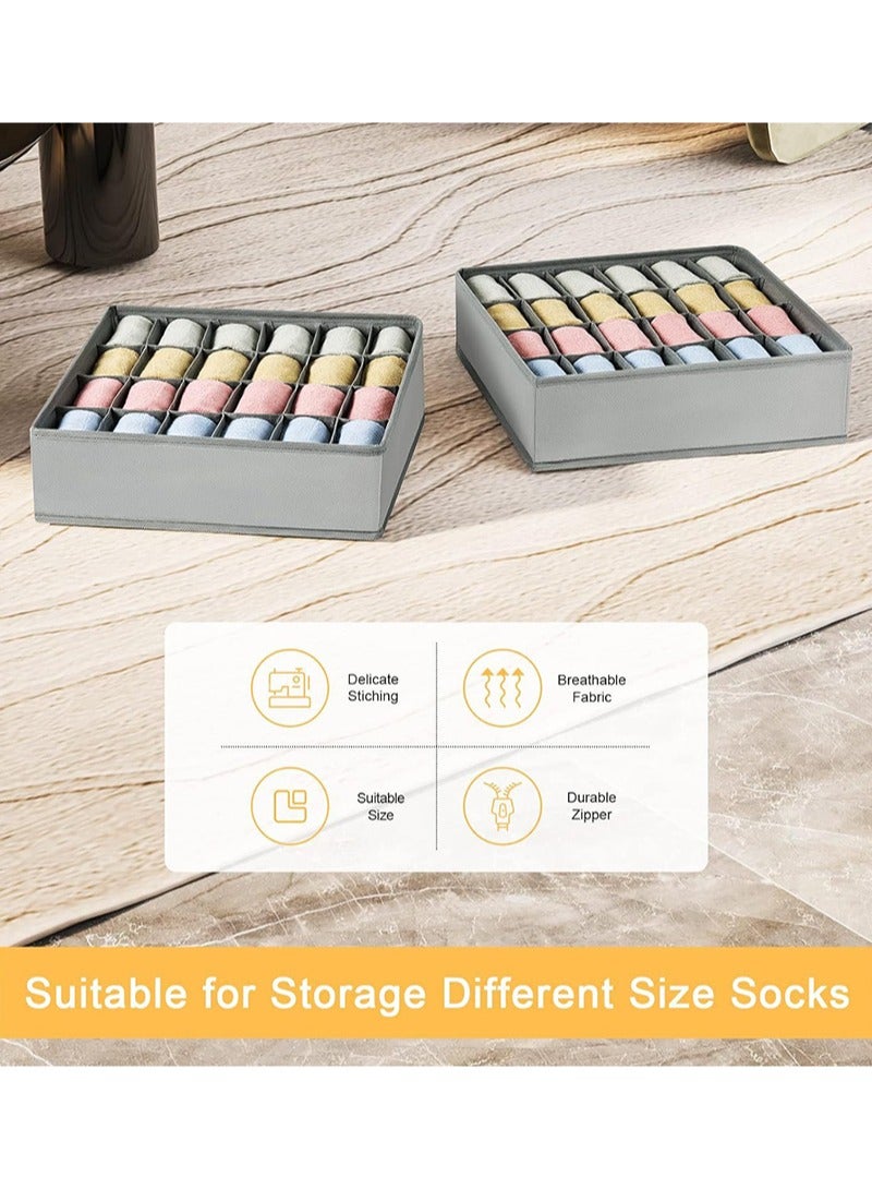 شاربدو صندوق تخزين الملابس الداخلية والجوارب منفصل بحرية - Image 2