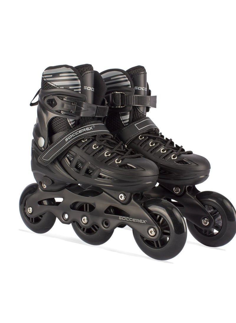 Soccerex - PRO Inline Skates for  Youth  with High Speed 3Wheels Skating Shoes - Image 1