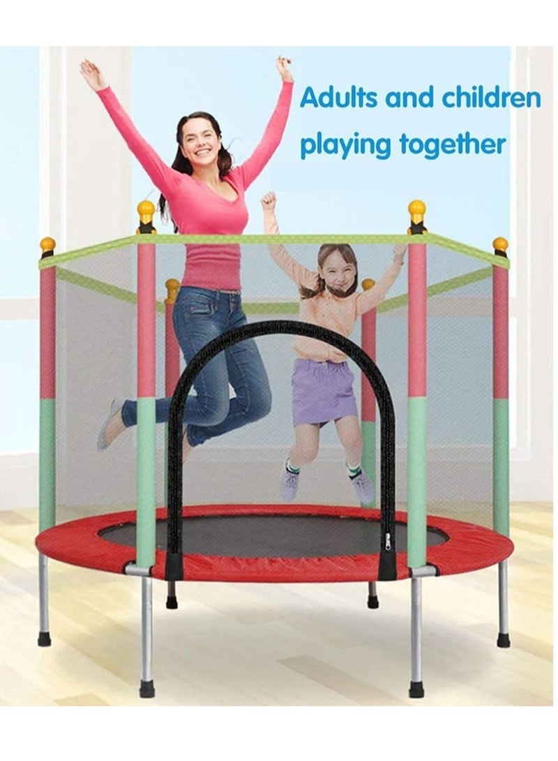 "JumpKing 5FT Recreational Trampoline for Kids – Includes Safety Pad and Enclosure Net, Supports Up to 440lbs for Family and School Fun"  - Image 3
