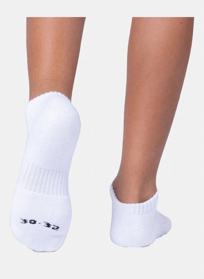Ghost Cushioned Low Cut Socks (4 Pairs) - White - Image 2