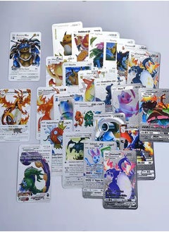 Pokemon Silver Pokemon Cards Set (55 pcs) - Including Vmax Rares V Series GX EX Rares Charizard Common Cards ( Random pic on cards box cover)  - Image 4