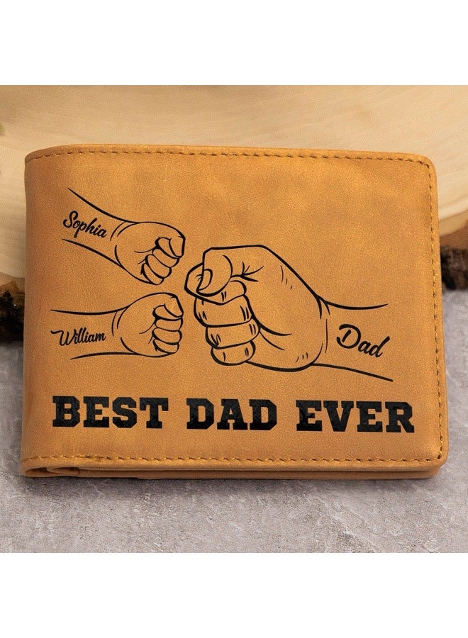 VP Laser Engraving Wallet Shopify Explosions Retro Cowhide Men's Wallet Horizontal-Color:The Pattern Mother Gives Away--first Layer Of Crazy Horse Cowhide  - Image 3