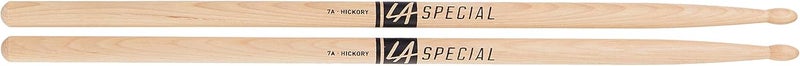 ProMark LA SPECIALS 7A Hickory Drumsticks, Oval Wood Tip, Three Pairs - Image 2