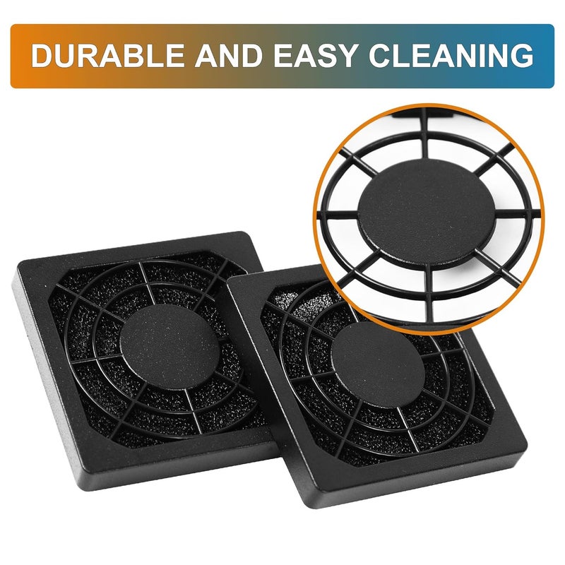 sourcingmap uxcell Computer PC Fan Dust Filter 50mm Case Fan Dust Filter Guard Grill Protector Cover (Pack of 2) - Image 5